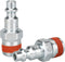 WYNNsky Industrial Type 3/8'' MNPT Zinc-Plated Plug with Sealant, 2 Pieces Air Tools Accessories Air Fittings Kit...