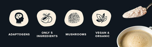 Rising Tide Organic Mushroom Superfood Creamer - Coconut Milk Powder, Lions Mane Mushrooms, & MCT Oil - Dairy Free, Unsweetened, Keto Friendly & P...