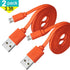 VOTY 2 Pack Replacement Micro USB Charger Flat Cable Cord,Fast Charging Power Supply Cable Line for JBL Speaker Logitech UE Boom GO Xtreme Charge ...
