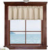 Valea Home Waffle Woven Textured Valance Curtains for Bathroom Water Repellent Window Covering Short Curtain, Taupe, 60 x16 inches, 1 Panel...