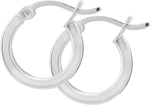 Silpada 'Squared Off' Hoop Earrings in Sterling Silver...