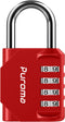 Puroma 1 Pack Combination Lock 4 Digit Locker Lock Outdoor Waterproof Padlock for School Gym Locker, Sports Locker, Fence, Toolbox, Gate, Case, Ha...