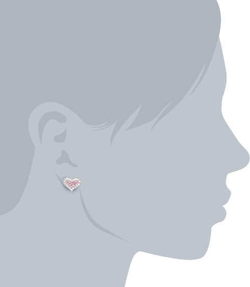 Betsey Johnson "Iconic Pave Earrings" Stud Earrings...