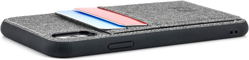 Dockem Luxe M2T Wallet Case for iPhone X/XS (5.8"): Built-in Invisible Metal Plate for Magnetic Mounting with Canvas Style Synthetic Leather 2 Car...