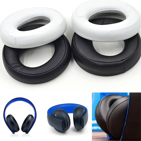 Replacement EarPads for Sony PS3 PS4 Gold Wireless Playstation 3 Playstation 4 CECHYA-0083 Stereo 7.1 Virtual Surround Headphones Ear Cushions Pil...
