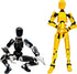 Pre-Assembly 3D Printed 5.54'' Dummy13 Action Figure, Multi-Jointed Tian13, Articulated T13 Desktop Decoration,12 in 1 Accessories, Best Birthday ...