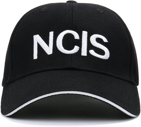 LishufenST NCIS Special Agents Cap Naval Criminal Investigative Service Embroidered Adjustable Cotton Baseball Cap Hat (Black)...