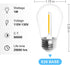 Jslinter S14 5000K Daylight Outdoor String Lights Bulbs Replacement, Shatterproof & Waterproof, 1 Watt LED 11W Equivalent, E26 Base Non-dimmable, ...
