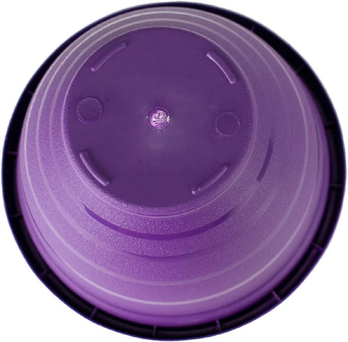 The HC Companies 10 Inch Rings Planter with Self Watering Disk - Lightweight Indoor Outdoor Plastic Plant Pot for Herbs and Flowers, Acai...
