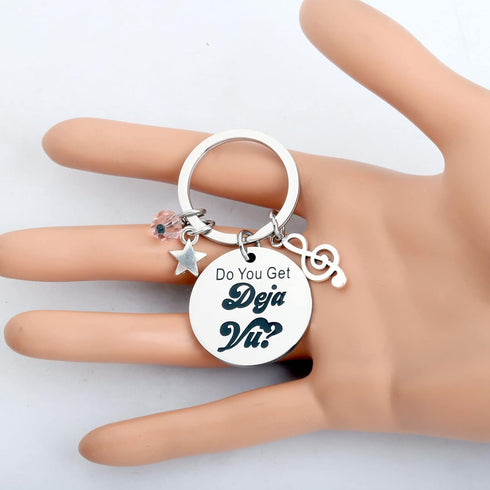 KEYCHIN Music Album Bracelet Singer Fans Gifts Do You Get Deja Vu Music Song Lyrics Jewelry...