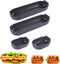 Hot Dog Buns Pan, 4-Piece Loaf Pan Bread Pan, Baking Hoagie Rolls, Non-Stick Hot Dog Mold, Easy to Demold Homemake Silicone Bread Mold for Hot Dog...