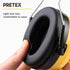 PRETEX Ear Defenders with SNR 34dB - Lightweight Ear Muffs Protection for Adults - Adjustable Noise Canceling Headphones - Over Ear Earmuffs for W...