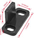 Black Sliding Barn Door Floor Guides Plastic Bypass Door Guide Hardware, 8-Pack...