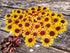 Sunflowers Heads Mulberry Paper Flower Yellow Sunflower with Brown Centre Miniature Flowers DIY Crafts Projects Scrapbooking Embellishments Weddin...