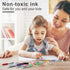 Volcanics Dry Erase Markers Low Odor Fine Whiteboard Markers Thin Box of 30, 10 Colors...