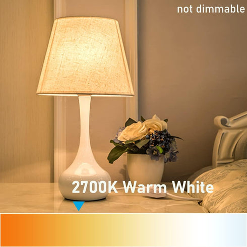 YukiHalu, A15 Appliance Light Bulb, 60W Equivalent for Range Hood/Refrigerator Light Bulb/Ceiling Fan Light, 600 Lumens 7W 120V 2700k Soft White E...