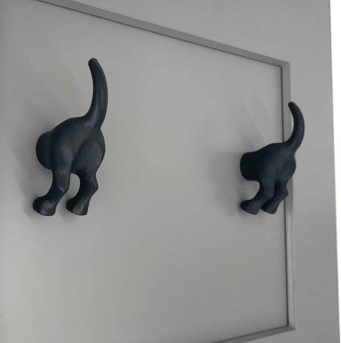 – 3.5” DOG TAIL HOOK - Animal Farmhouse style Kitchen Hook – 3.5 in Rustic Iron Hook for Cups, Towels, Utensils - includes all mounting hardware –...