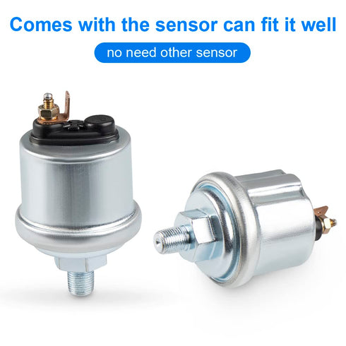 WATERWICH Oil Pressure Gauge 0-150 PSI DC12V Press Gauge Meter Kit 2inches 52mm for Car Truck Vehicle Automotive...