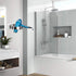 Hair Dryer Holder, Bathroom Cabinet Door Blow Dryer Stand, Blow Dryer Holders Wall Mount - Extra Large Rim (Silvery)...