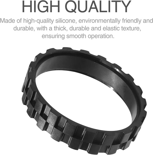 2 Pieces Replacement Tires for i-Robot Room-ba S9, j7, 500,600,700,800,900, e and i Series Models, Anti-Slip Wheel Tires Replacement Parts...