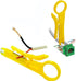 Punch Down Impact Tool with Two Blades - 110 and BK Network Wire Cable Cat6/Cat5e Telephone Impact Terminal Insertion Tools & Extra Network Wire S...
