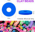 3600 PCS 10 Strands Clay Beads Polymer Clay Beads for Jewelry Making, Vinyl Heishi Beads 6mm for Surfer Bracelets Necklace Making (Pink)...