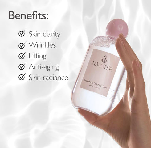 Refreshing Essence Toner | Hydrating Facial Toner | Glass Skin Barrier | Hydrolyzed Collagen, Niacinamide, Glutathione | Korean Skin Care for Face...
