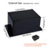 Junction Box IP65 Waterproof Dustproof ABS Plastic Universal Electric Project Enclosure with Fixed Ear Black 6.3x4.3x3.5 inch (1pc)...