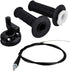 Throttle Handle Grips and Grip Cable for Mini Baja Mb165 Mb200 5.5 6.5hp 196 200cc Doodlebug Bike 50 inch...