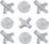 9pcs White Tent Replacement Spare Parts 3x3m Gazebo,Gazebo Awning Tent Feet Corner Center Connector,for 25/19mm Tent Connectors...