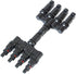 1 Pair Solar Energy Panel MC-4 T Branch Connectors Cable Coupler Combiner - 1 Male to 4 Female(M/4F) and 1 Female to 4 Male(F/4M)...