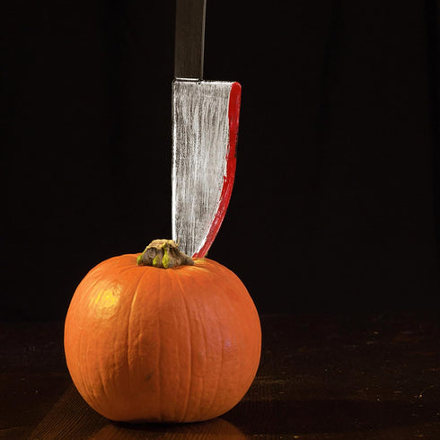 Knife Prop,2 PCS Halloween Plastic Fake Knife,Realistic Looking Prank Toy,Halloween Fake Decoration Plastic Slasher Knife,Cosplay Horror Party Sup...