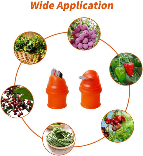 12 Pcs Gardening Silicone Thumb Knife Harvesting Tool, Separator Finger Plant Fruit Picking Knife Garden Tool (L)...