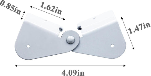 Retractable Gutter Extension Hinge, Downspout Extension Flip-Up Hinge, | Also includes Clasp, Screws, Magnetic Nutsetter | Easy DIY Installation o...
