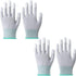 2 Pair Anti Static Antiskid Glove PU Coated Fingertip Non-slip Durable Breathable Wearable Gloves Home Gardening Cleaning Tool for Women Men, Yout...