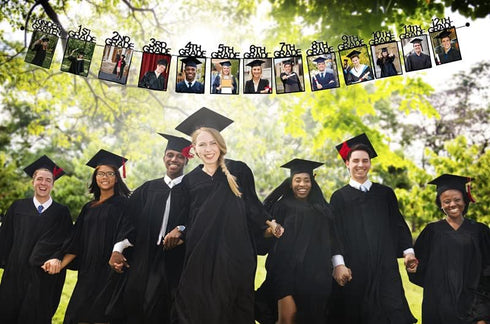 Graduation Photo Banner for 2025 2026 Party Decorations, Kindergarten to 12th Grade Picture Banner, Middle School, High School College Graduation ...