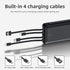 Portable Charger with Built in Cables, 20000mAh Power Bank 4 Output 3 Input, USB C Travel Charger for Multiple Devices, Battery Pack Compatible wi...