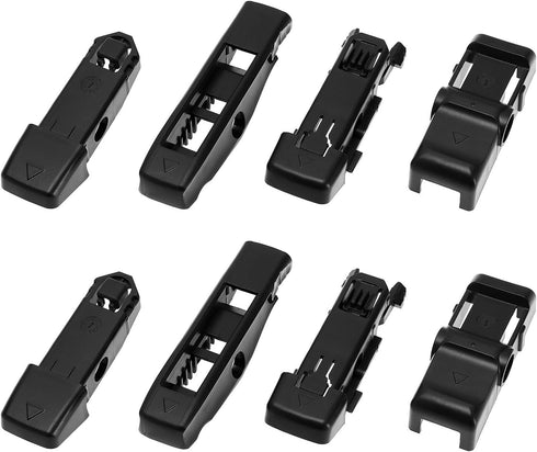 The Lord of the Tools 8 Pcs Wiper Blade Replacement Fittings Compatible with Bosch Aerotwin AP17 AP22 AP26U Wiper Blade Car Wiper Blades Arm Adapt...