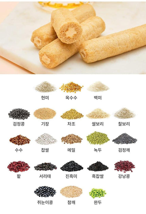 Korean Premium Multi Whole Grain Baked Crispy Rolls 180g...