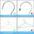 Seropy Coat Hangers Clothes 10 Pack Wire Hangers Heavy Duty Stainless Steel Hangers with Non Slip Grooves, 16.5 Inch Ultra Thin Metal Hangers Spac...
