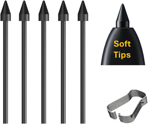 ?5Pack Soft Tips? OEM S22 Ultra Pen Tips,Nibs Replacement for Samsung Galaxy Tab S6 Lite,S7/S7FE,S8/S8+,S9/S9 FE All Verison Stylus S Pen Replacem...