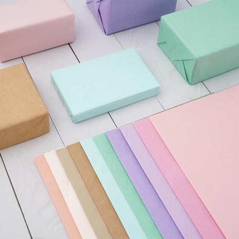 Whaline 60 Sheets Pastel Tissue Paper - 14 x 20 Inch - Gift Wrapping Paper Art Paper for DIY Crafts Baby Shower Birthday Wedding Party Supplies...