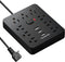 Power Strip Surge Protector with 9 Outlet 3 USB Ports, Fireproof Desktop Charging Station with Flat Plug Wall Mount 5 ft Long Extension Cords for ...