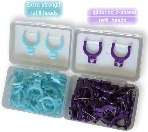 Evolutionary Clean Dental Flossers, Kit of Refills Plus Mid-Length Handle (3 Handles + 100 Refills)...