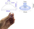 100Pcs Small Suction Cups for Glass - Clear Anti-Slip Pads, No-Hook Plastic Suction Cups for Windows, Table Tops, Home Organization & Festival Dec...