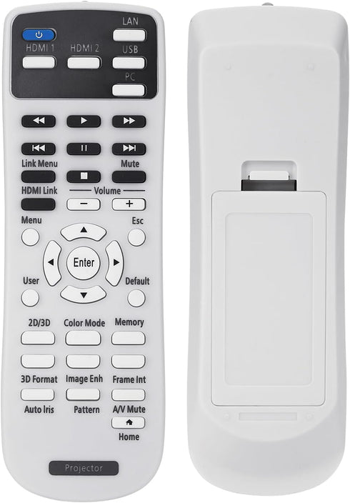 Projector Remote Control 2181830 for Epson Home Cinema 2100 2150, EH-TW5400 EH-TW5600 EH-TW5650 H850B H850C H851A H851B H851C H852A H852B H852C Pr...