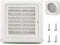 Cenipar 4" Louvered Vent Cover Dryer Exhaust Air Vent Cover with 4 Screws Stops Birds Nesting Outside Easy Installation (White)...