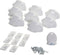 Dreambaby Adhesive Mag locks (8-Pack 1 Key) - Child Proofing Cabinet Magnetic Latches - White- Model L859...