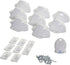 Dreambaby Adhesive Mag locks (8-Pack 1 Key) - Child Proofing Cabinet Magnetic Latches - White- Model L859...