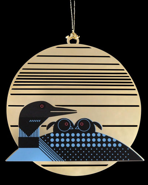 Charley Harper Adornment"Loonrise"...